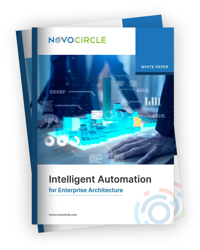 Cover of the NovoCircle white paper Intelligent Automation for Enterprise Architecture